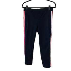 Banana Republic Avery Side Stripe Pants Blue Black